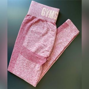 Burgundy Marl Gymshark Flex High Waisted Leggings